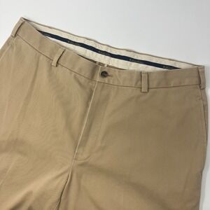 Brooks Brothers Advantage Chino Clark Pants Men's 37x32 (37x31.5) Khaki Tan
